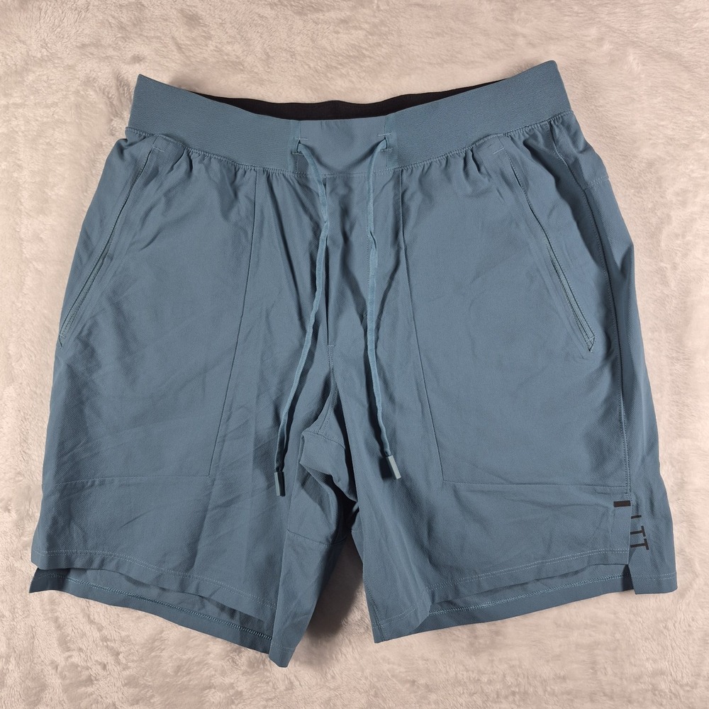 Lululemon License To Train Shorts Men's Medium 7" Inseam Blue Gym Run LM7APYS